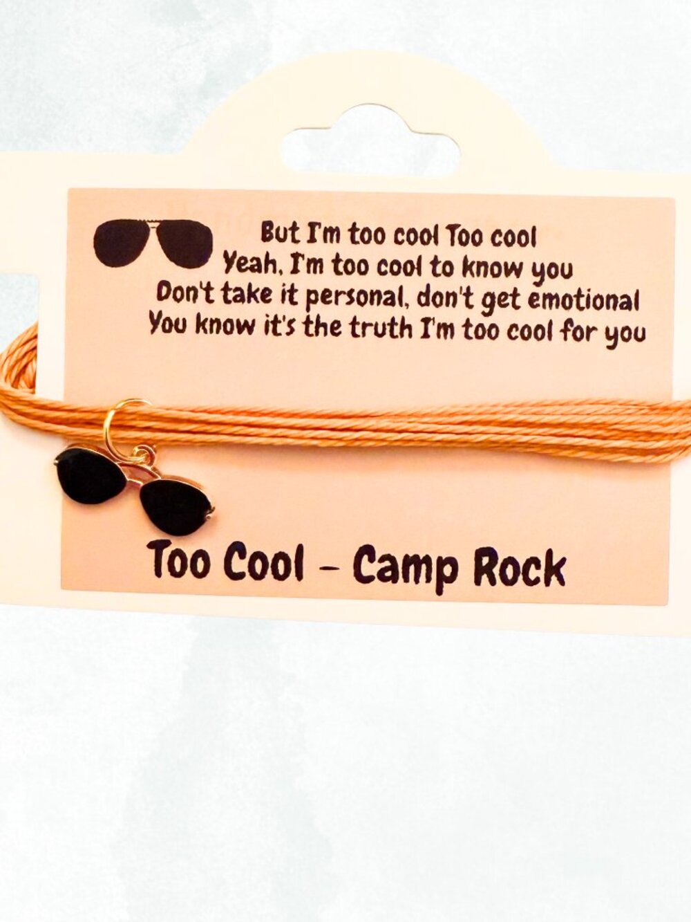 Too Cool - Camp Rock Y2K DCOM Fan Girl  Layered String Charm Bracelet #CampRock